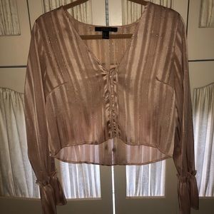 Forever 21 shimmer long sleeve